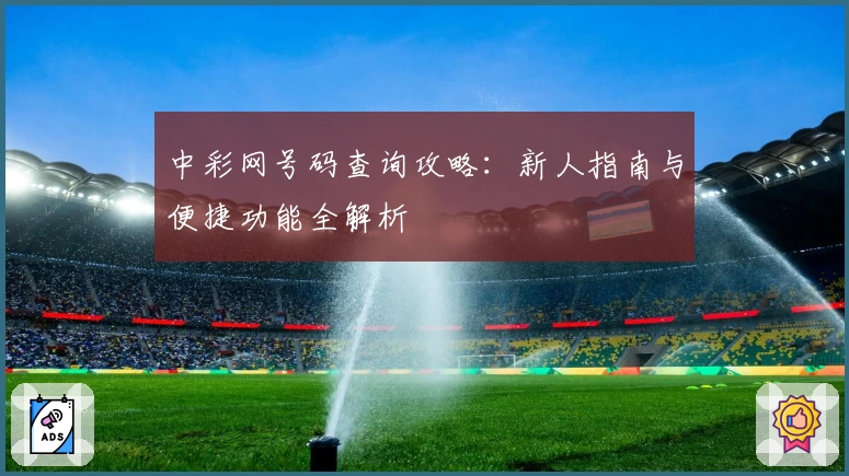 中彩网号码查询攻略:新人指南与便捷功能全解析